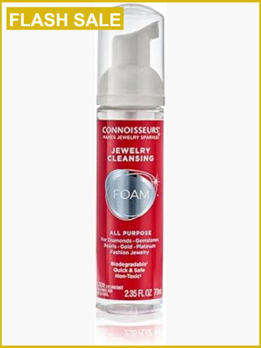 All-Purpose Jewelry Cleansing Foam, Quick Jewelry Cleaner, 2.35 Fl Oz
